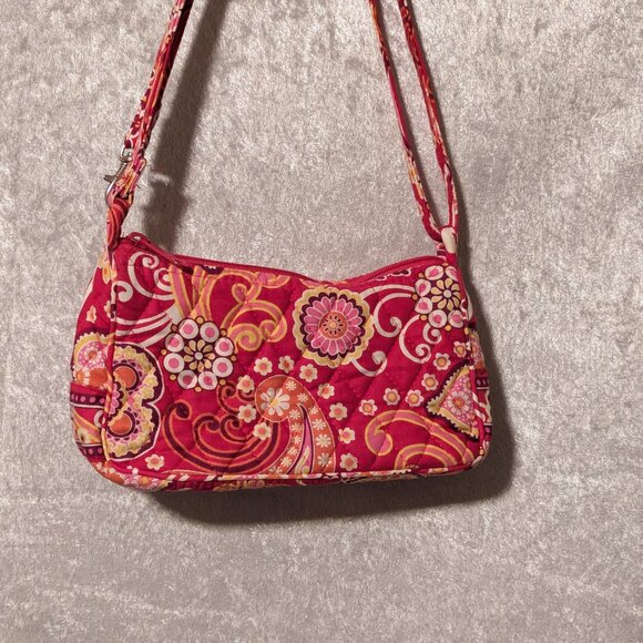 Vera Bradley Raspberry Fizz Pink Paisley Small Purse - Retired - Picture 4 of 8